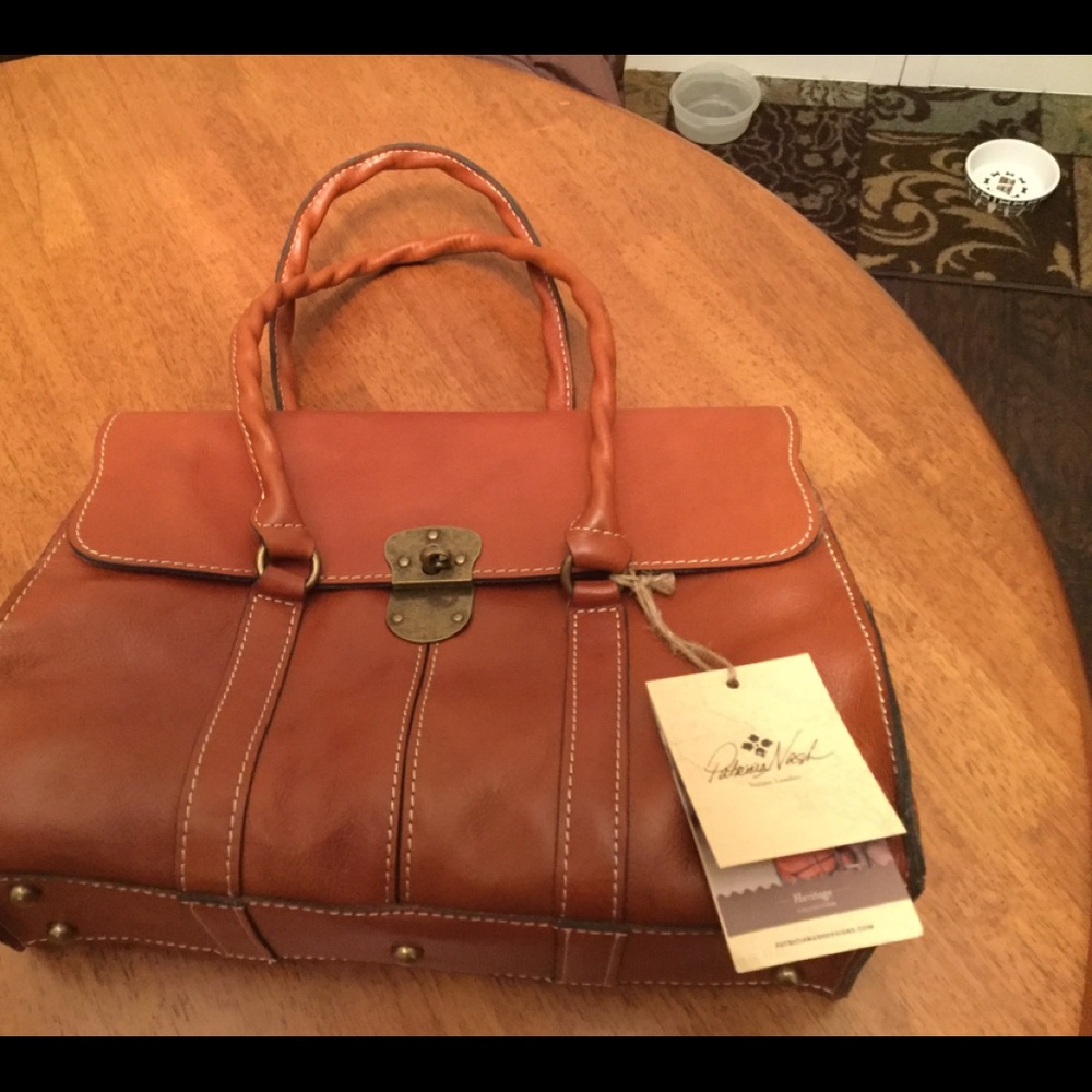 NWT $249 Patricia Nash Italian Leather Satchel